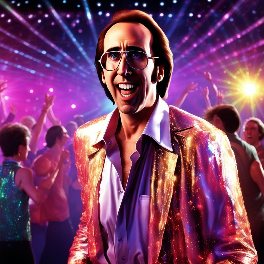 Nicholas Cage's Nerdy Disco Dance
