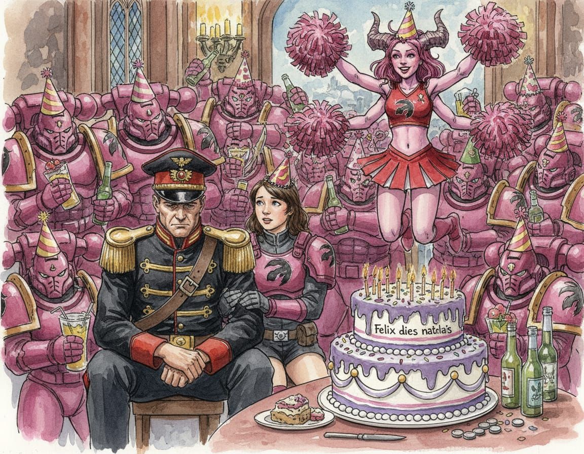 Imperial Commissar's Birthday Party in Gothic Style