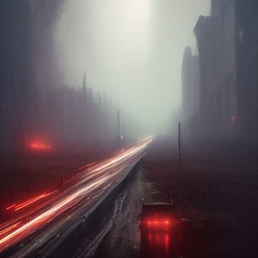 Dark Fantasy Highway Art in Unreal Engine