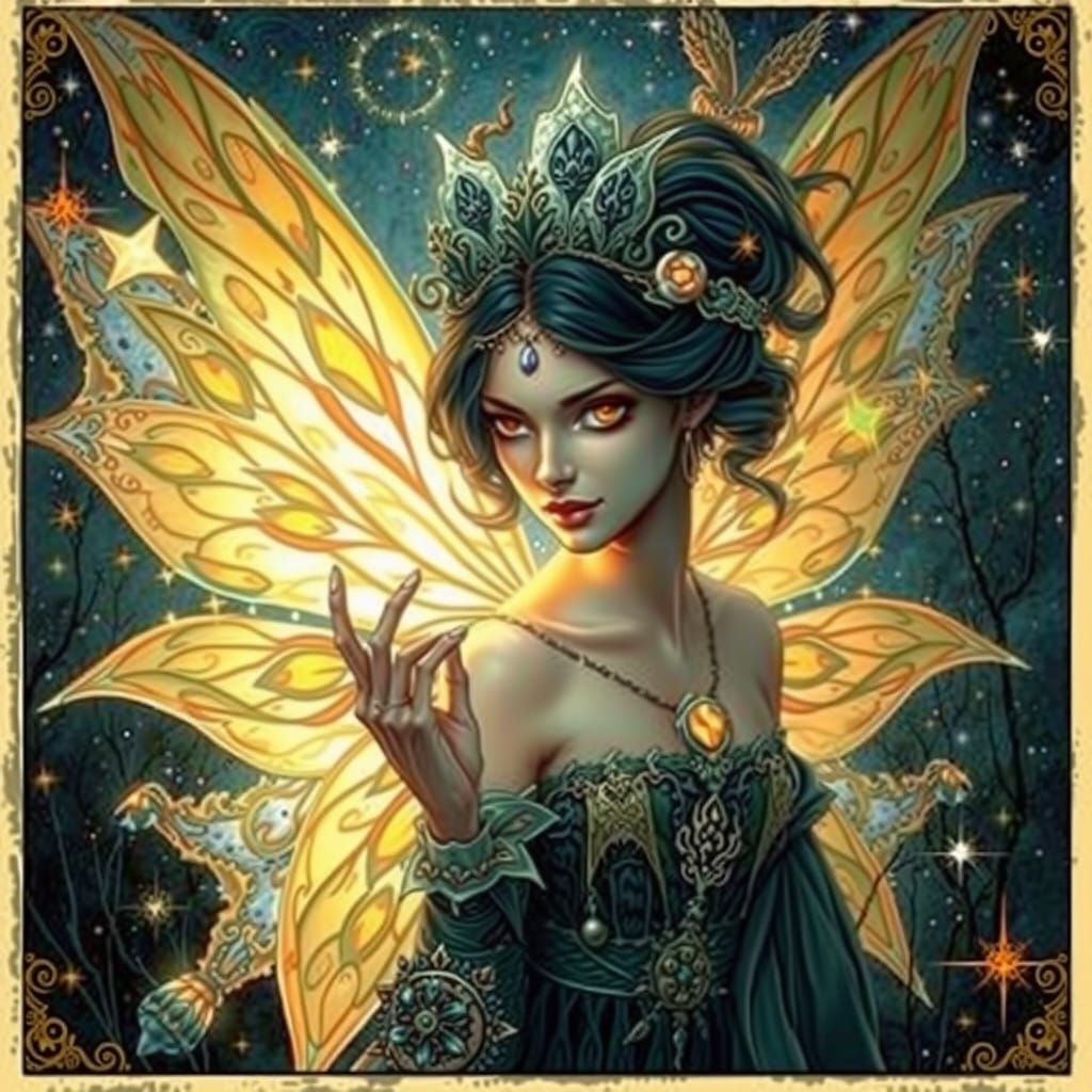 Ethereal Fairy Queen of the Starry Night