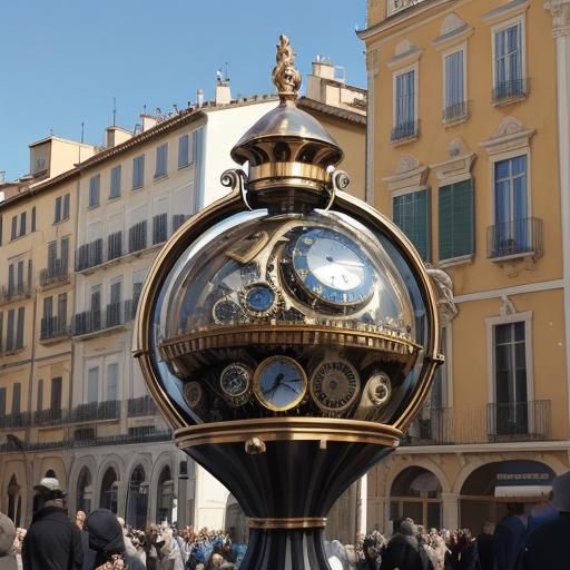 Steampunk Whale Concert in Surrealist Style