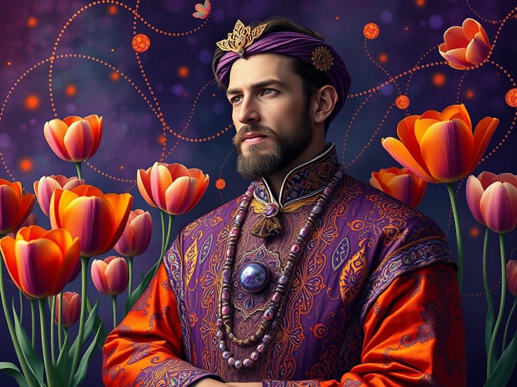 The Whimsical Dreamer in Vibrant Hues