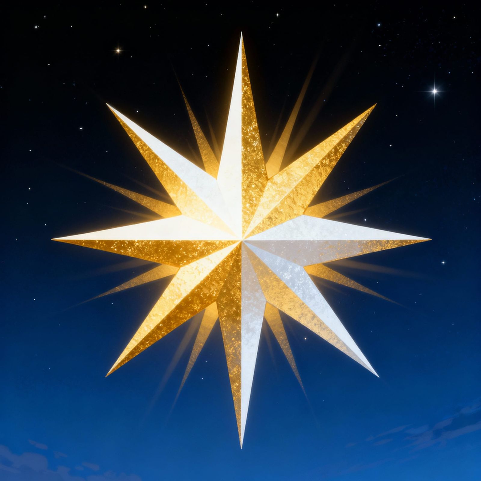 Bethlehem Star Shining Over Holy Night