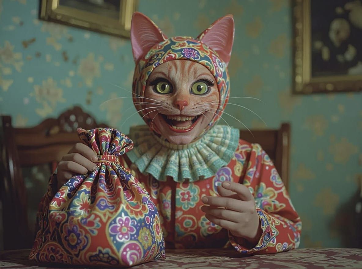 Horrifying Being with Magic Bag, Surreal Art