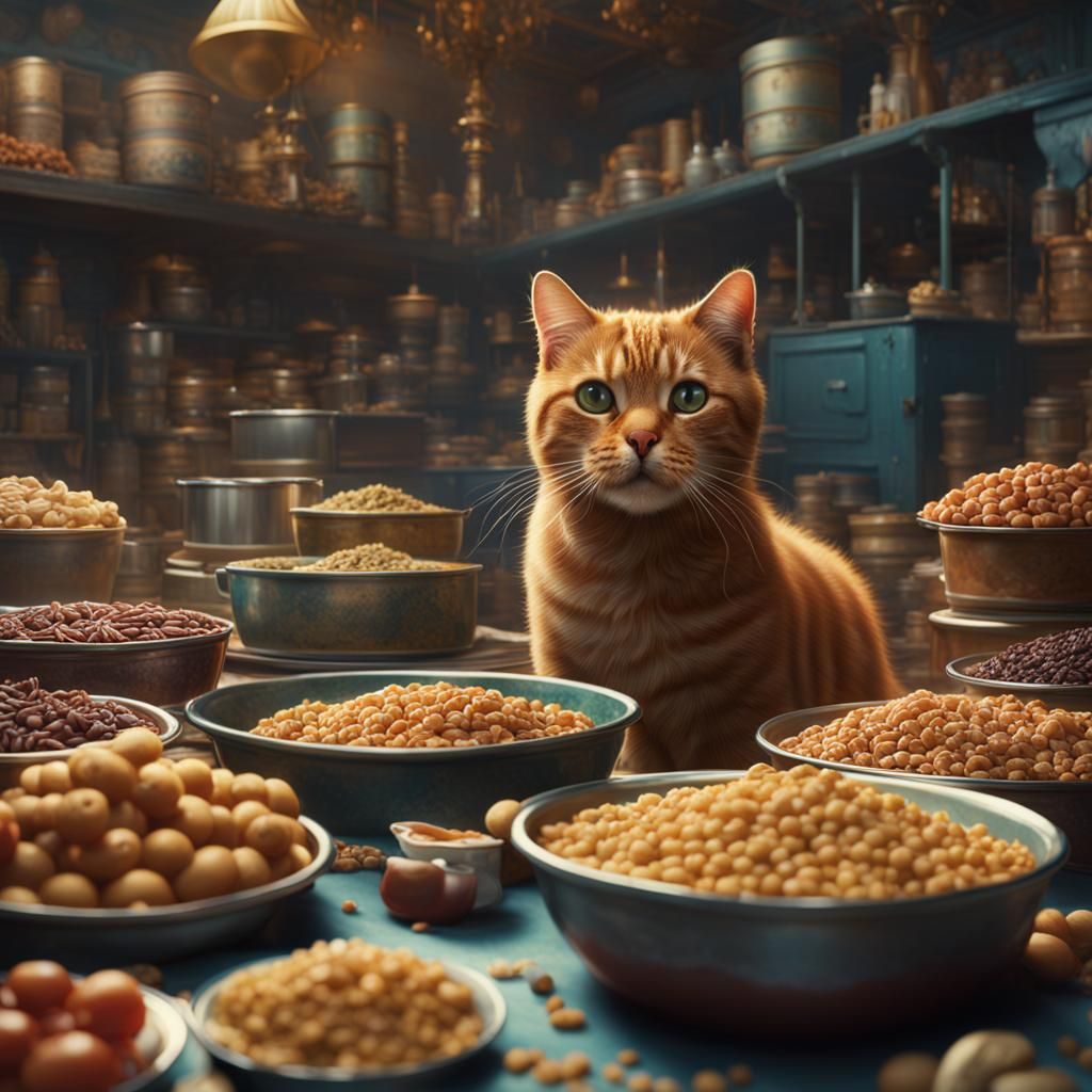 Cinematic Cat Food: A Digital Matte Painting