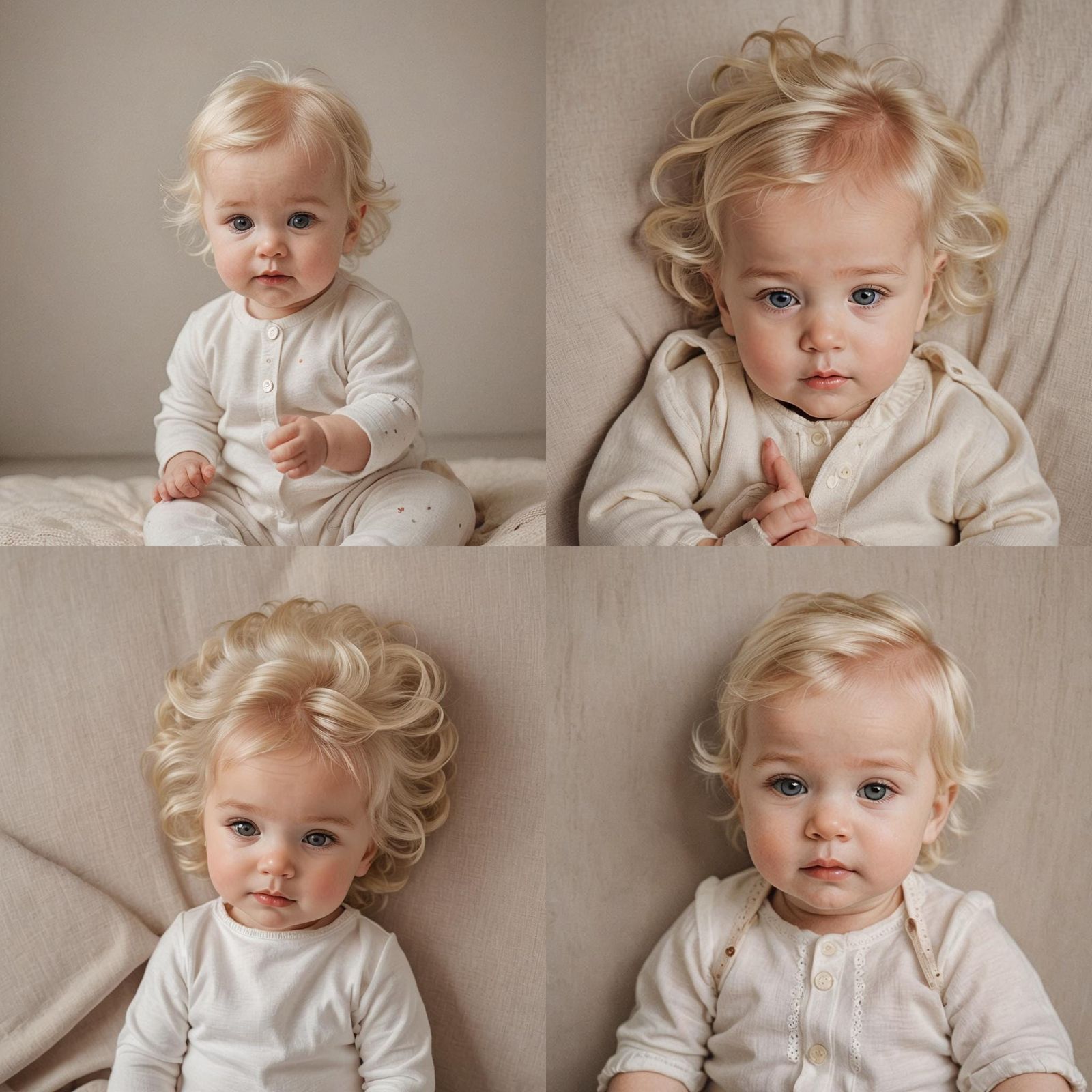 A Sweet Blonde Baby Girl