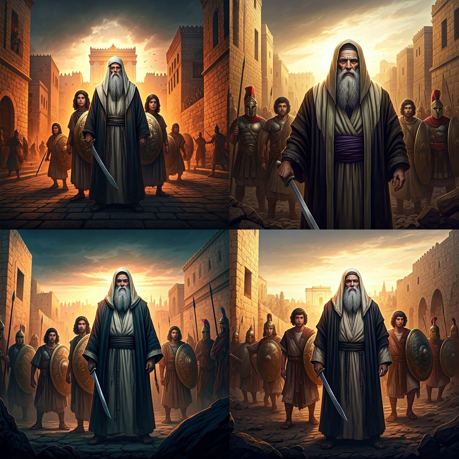 Maccabees Stand Against Greek Invasion