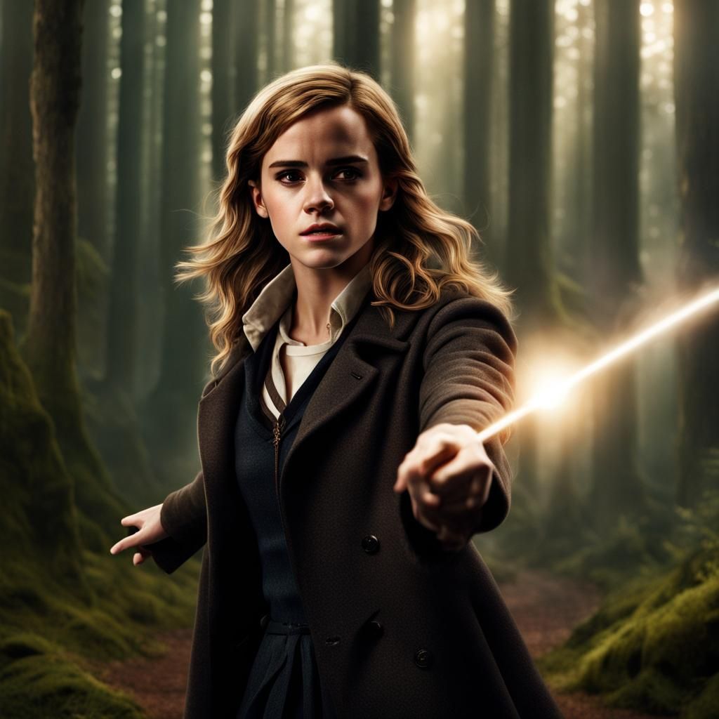 Emma Watson as Hermione Granger in Forest