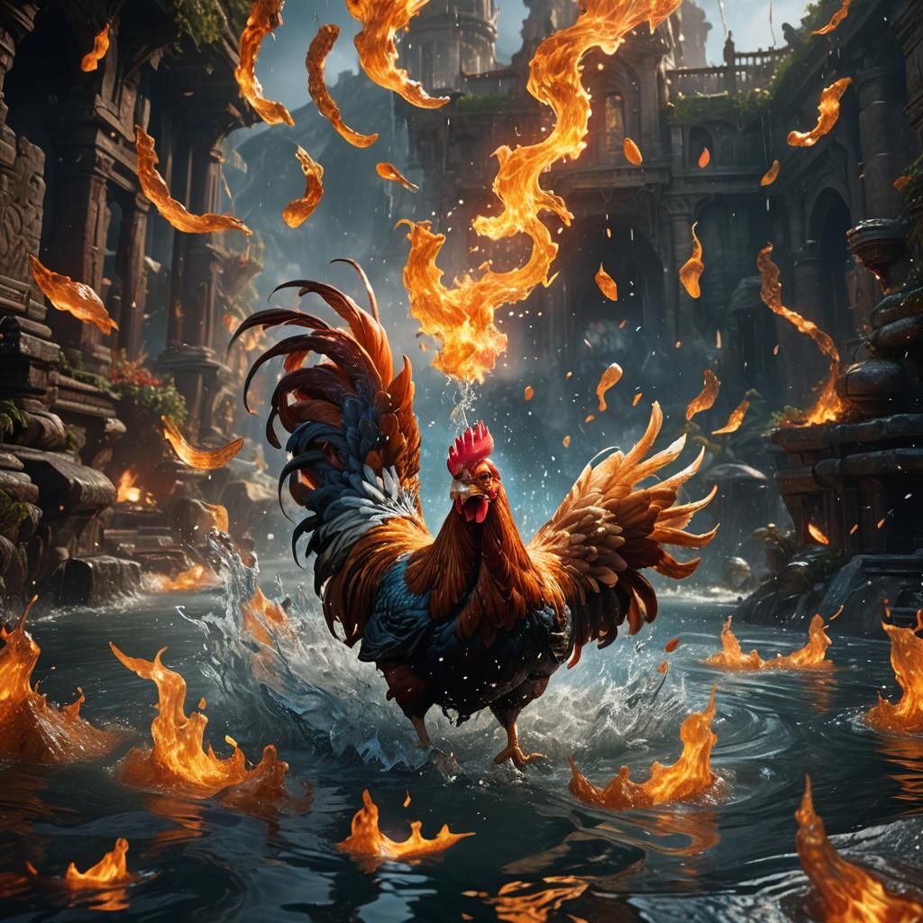 Chicken and Human Bond in Fire and Water