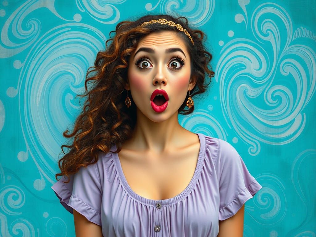 Ethereal Bohemian Goddess in Lavender and Turquoise