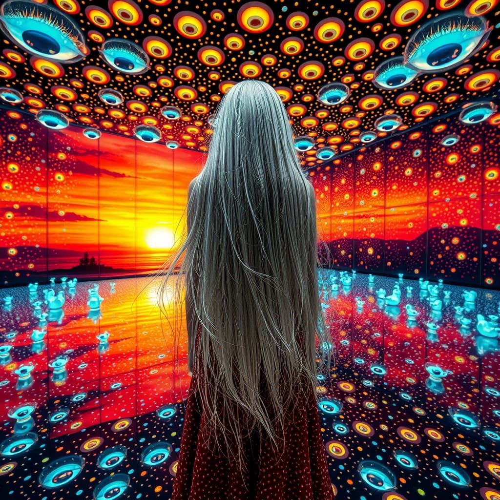 Cosmic Dreamscape in Infinity Mirrored Room