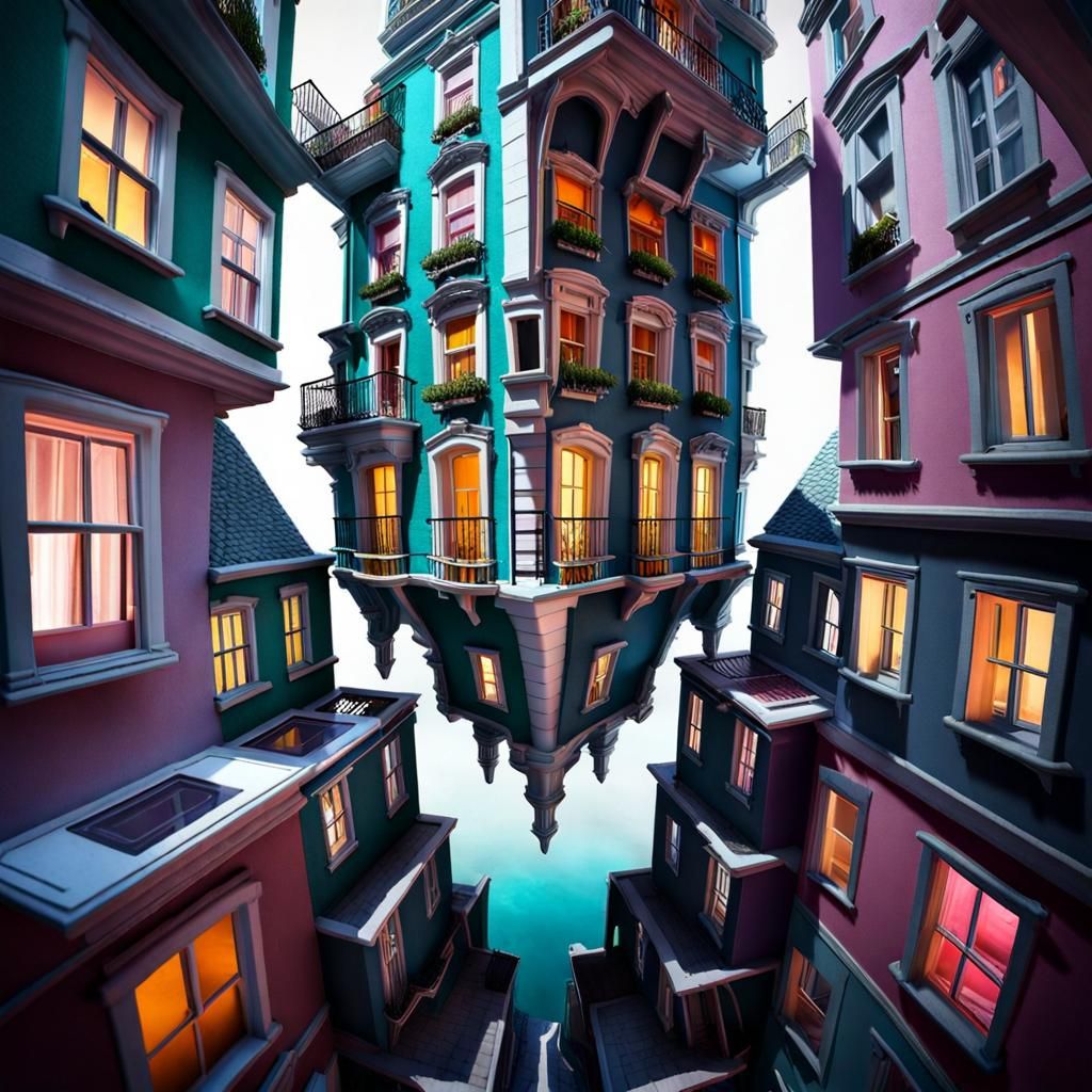 Upside Down Apartment Buildings