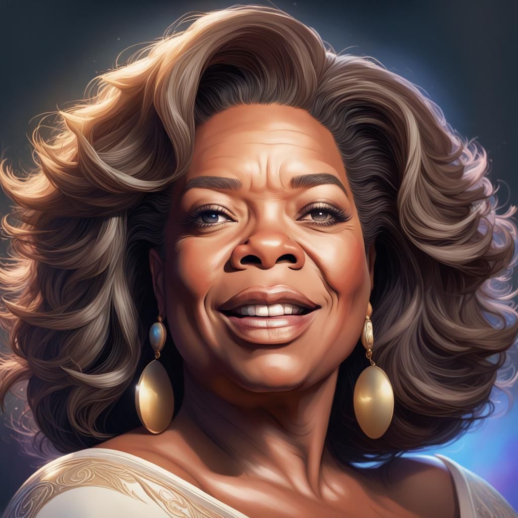 Oprah Winfrey Portrait in Artstation Style