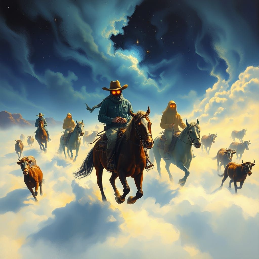 Cosmic Cowboys Chase Spectral Cows in Cloudy Canyons