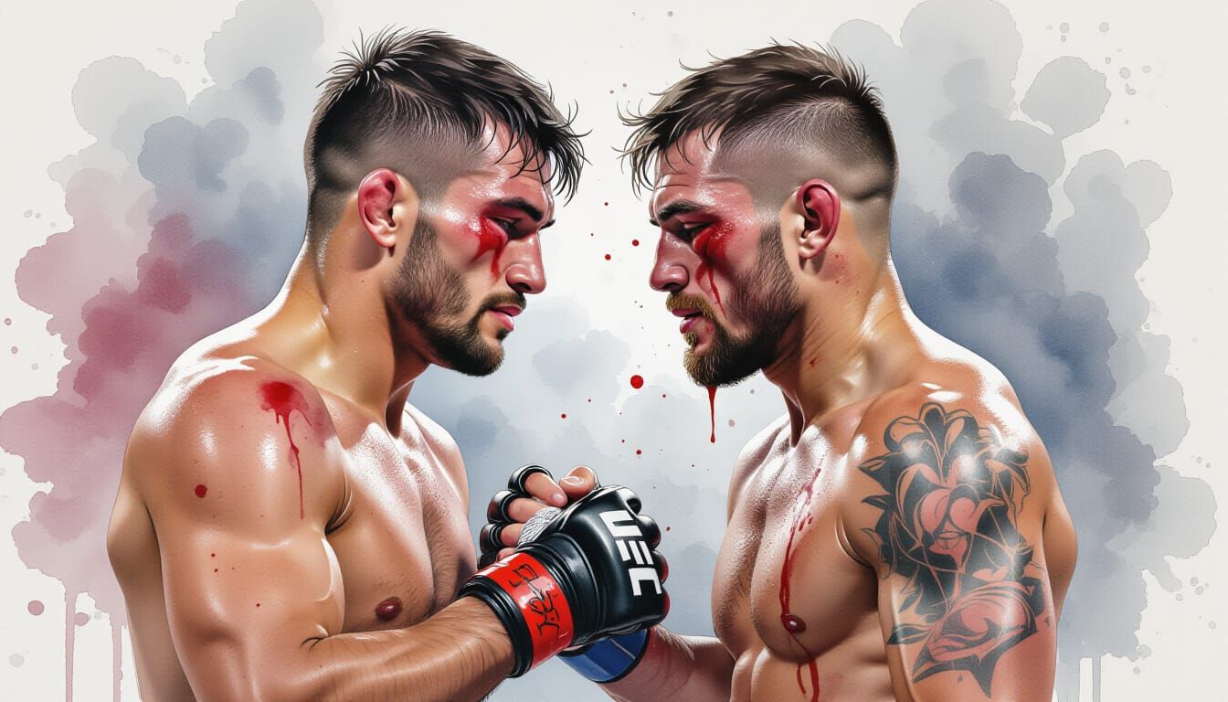 MMA Fighters Show Respect After Intense Battle