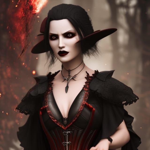 Creepy Attractive Vampire in Unreal Engine 5