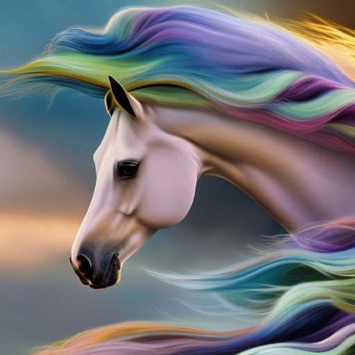 Arabian Horse Portrait: Storybook Realism in Golden Light