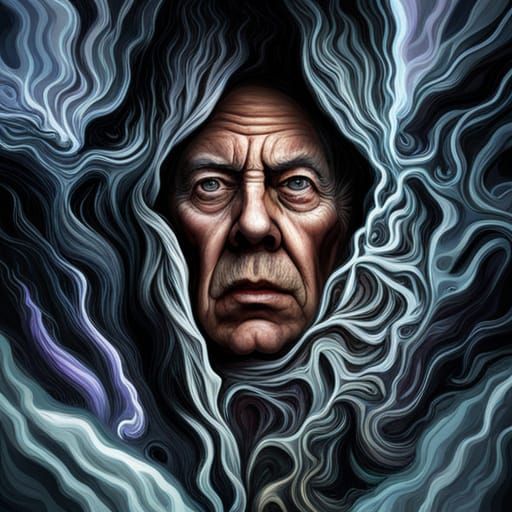 Haunted Mind: Abstract Dementia Concept Art