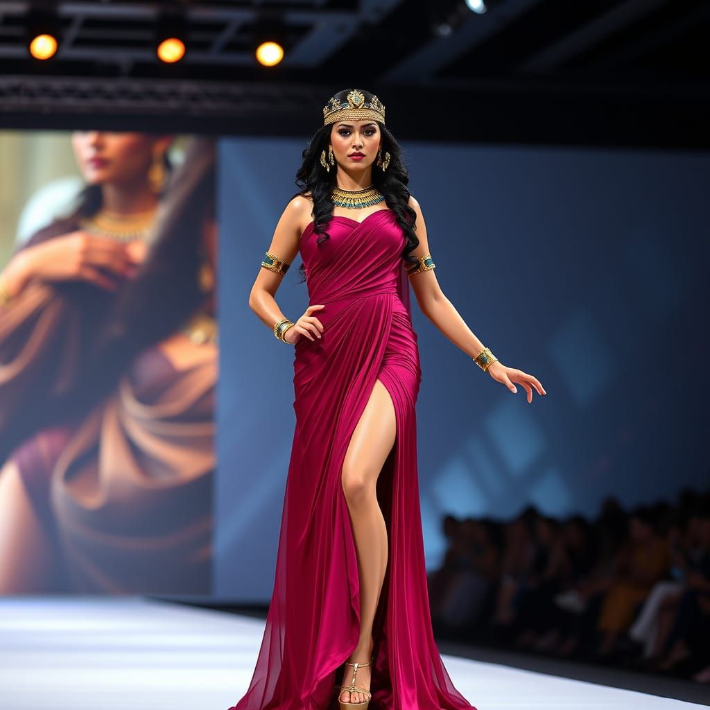 Cleopatra - Modeling on the Runway