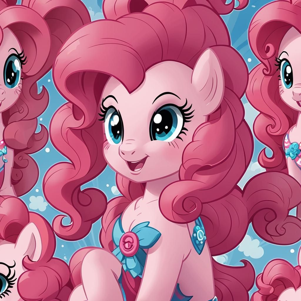 Cheerful Pinkie Pie AI Generated Image