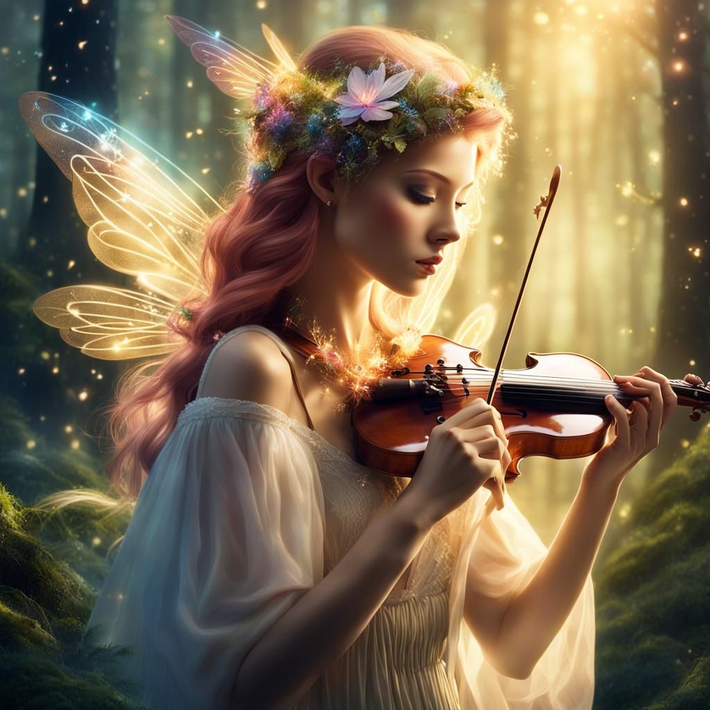 Musician Fairy with Musical Note Hair