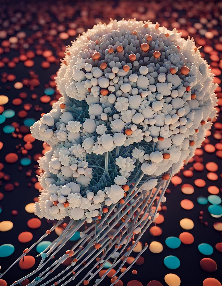 Medusa's Acid-Etched Reflection: Folk Art Painting