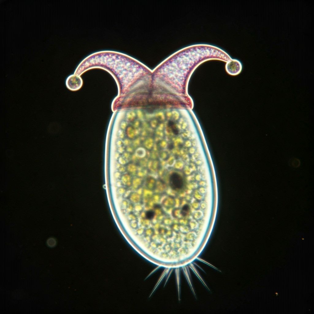 Clown Paramecium Microscopic View