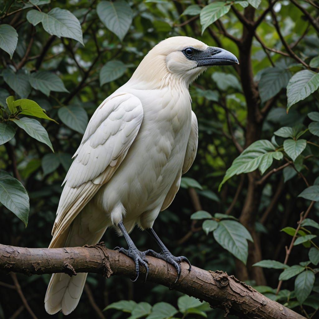 Albino crow