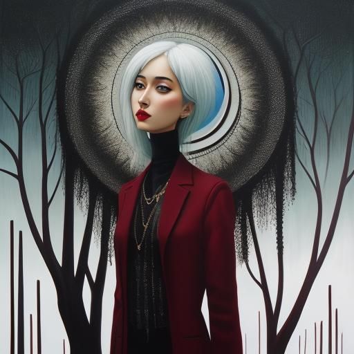 Surreal Dreamscape in Matte Oil Paint