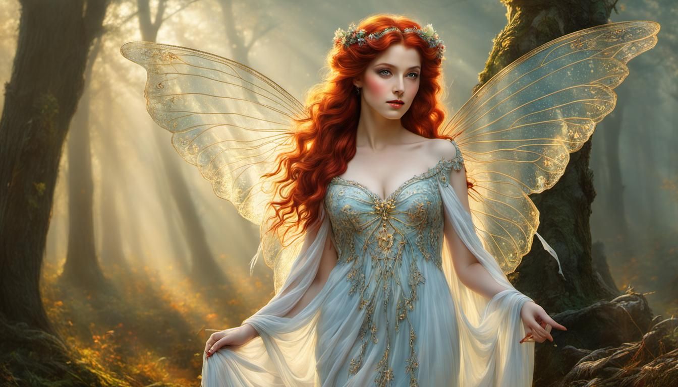 red haired woman fairy