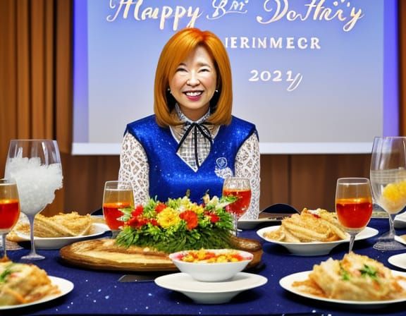 Joyful Mother's Day Banquet in Vibrant Colors