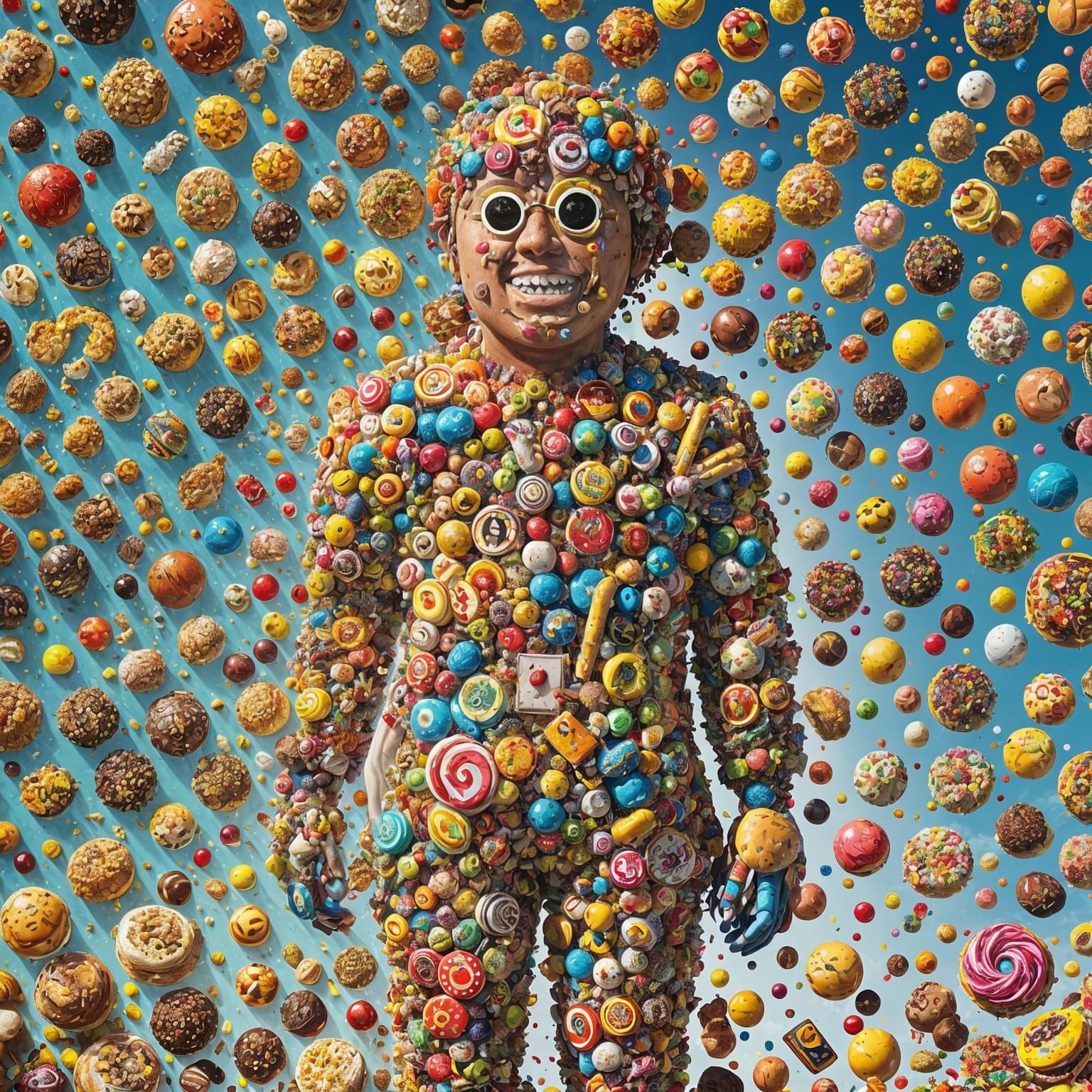 Junk Food Person in Heavenly Sunshine