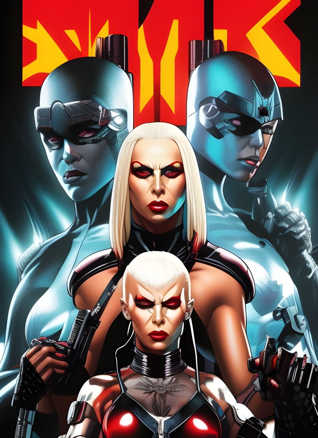 Yolandi Visser as Cyberpunk Comic Book Villain