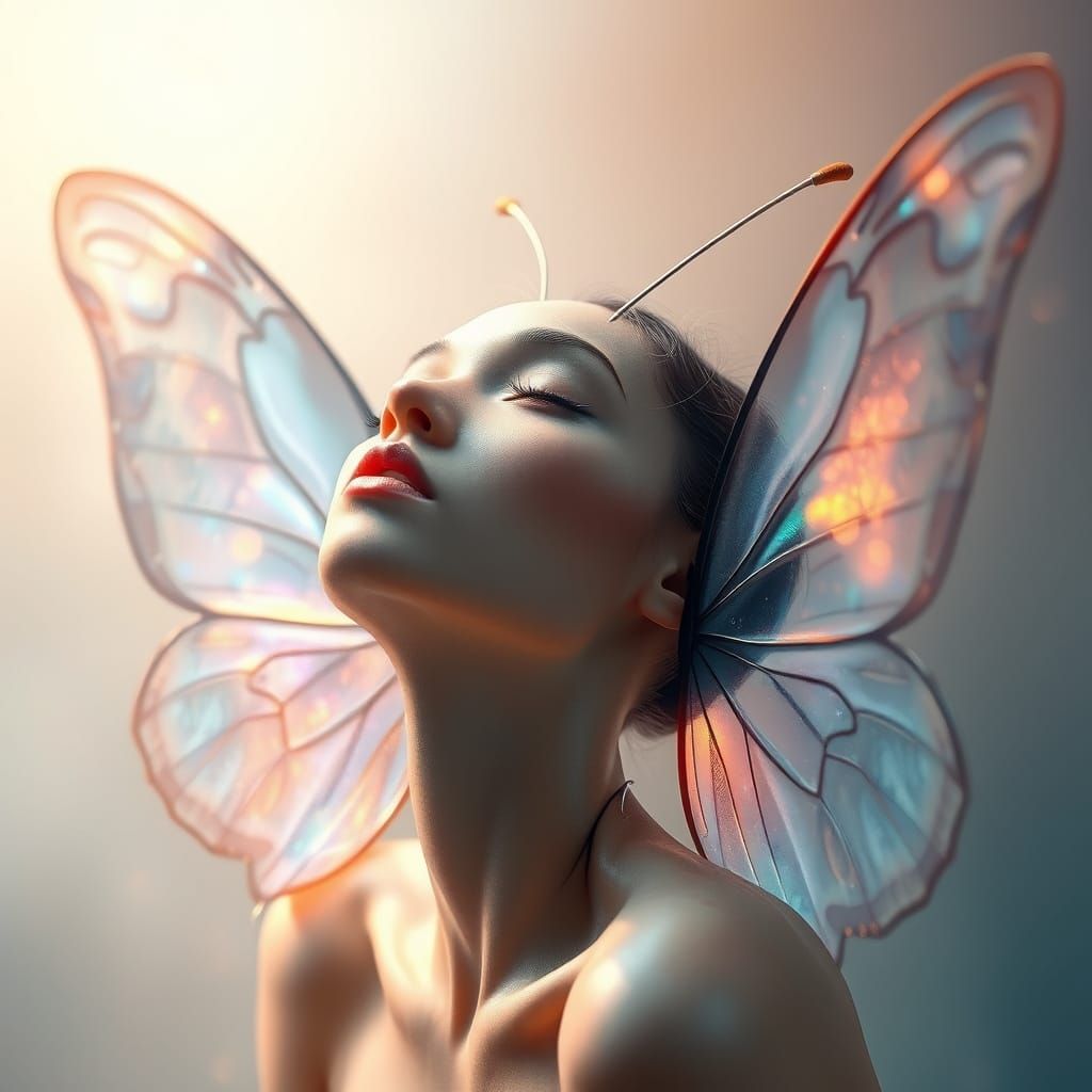 Ethereal Butterfly Shines with Translucent Wings