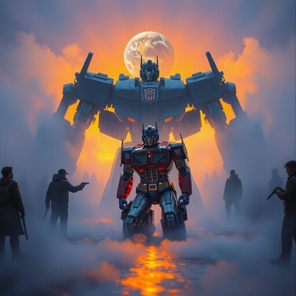 Optimus Prime Makes Peace with Humans in a Dreamy, Foggy Lan...