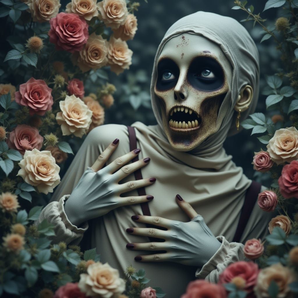 Dramatic Double Exposure Portrait in Cinematic Style