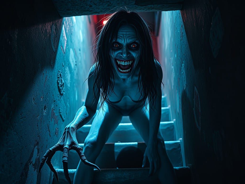 Cryptidcore Horror in Deep Colors: Crawler Transforms into H...