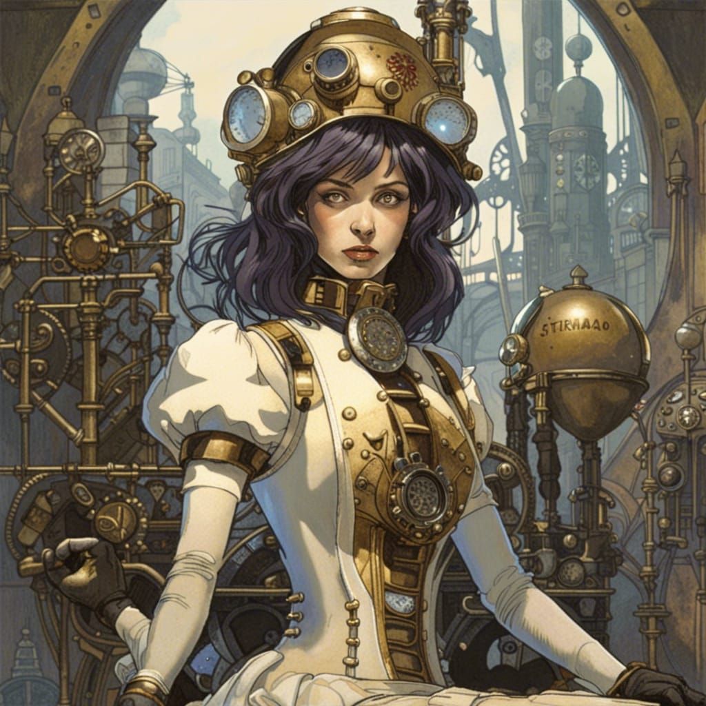 Alice in Wonderland: Steampunk Art Deco Hybrid