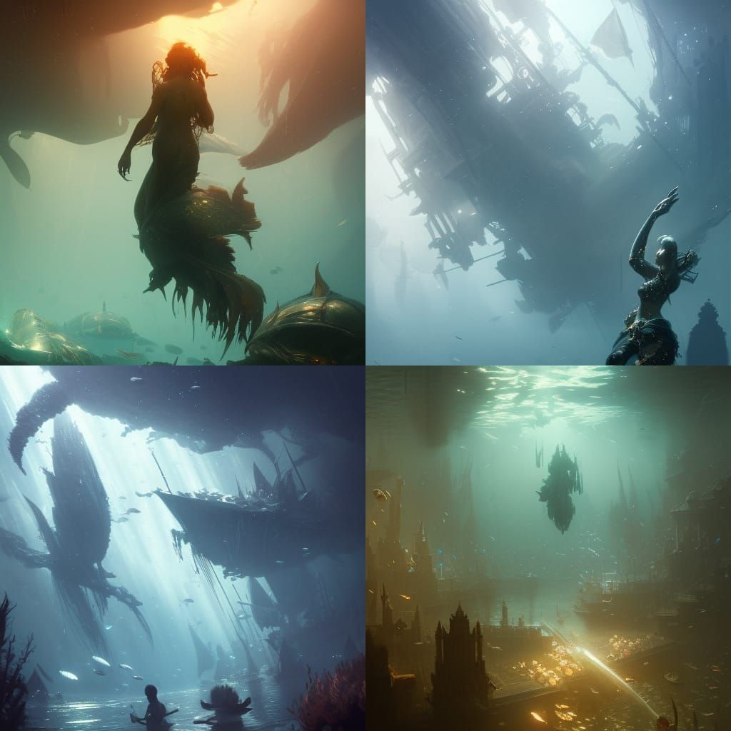 Underwater Dark Fantasy World in Unreal Engine