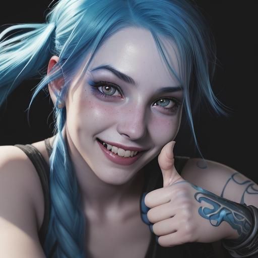 Jinx, thumbs up!