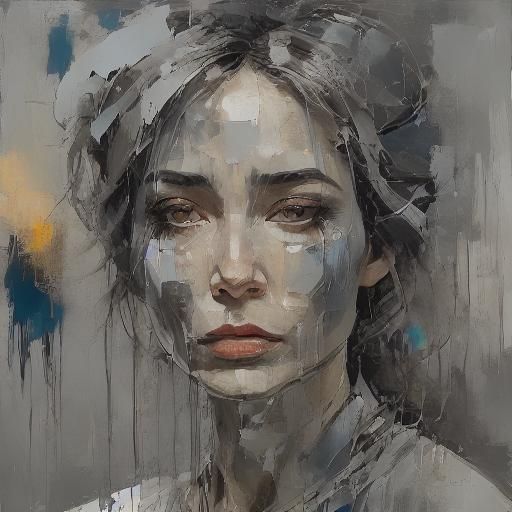 Fairytale Queen Portrait in Detailed Ink Style