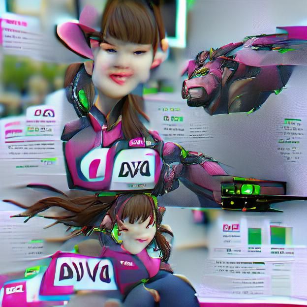 High Resolution DVA Character in Futuristic Style