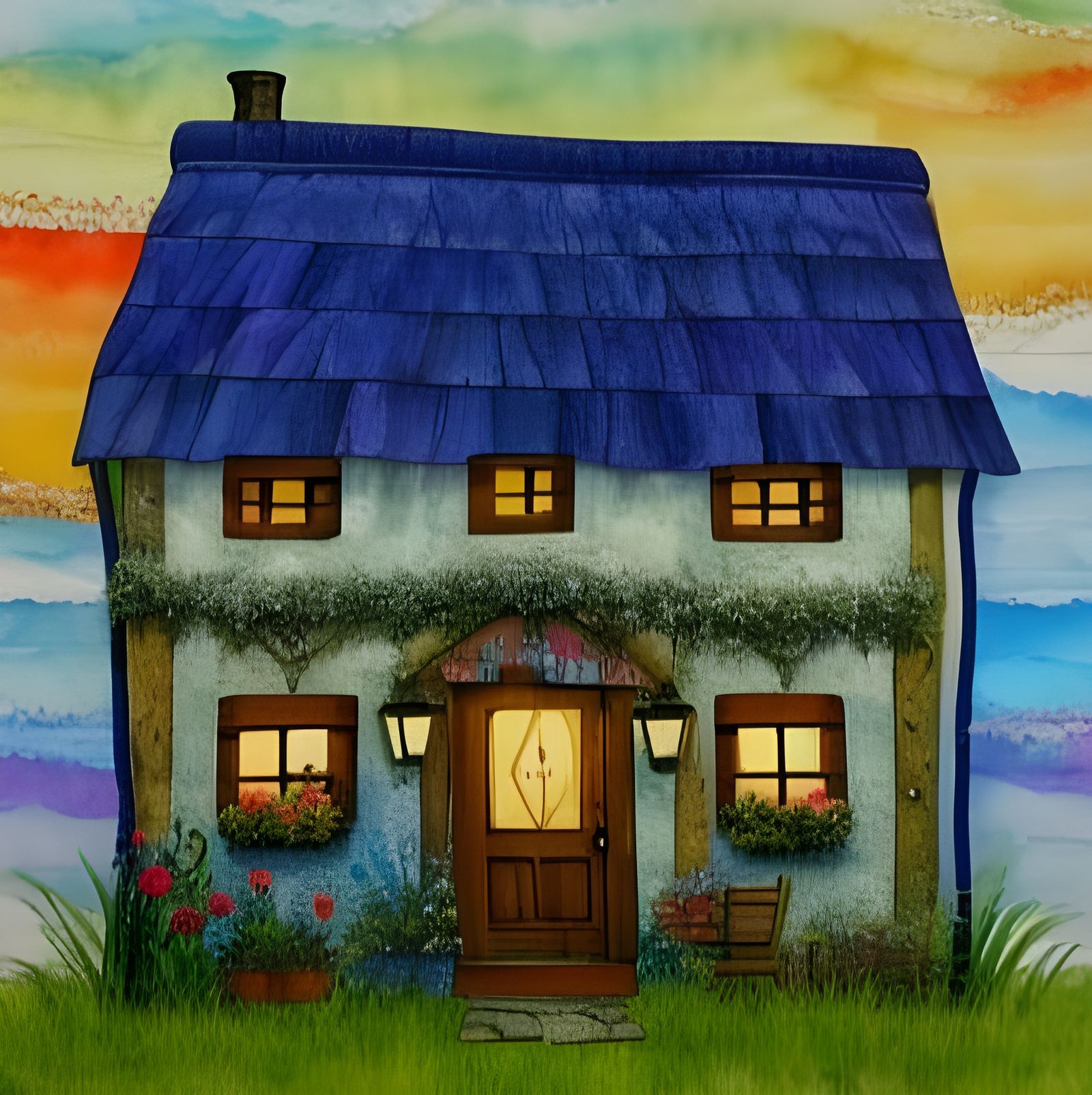 Cosy Cottage in Quilted Patchwork Style