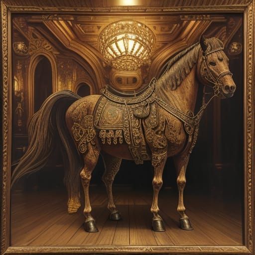 Stunning Baroque-Inspired Clogs in Warm Golden Light