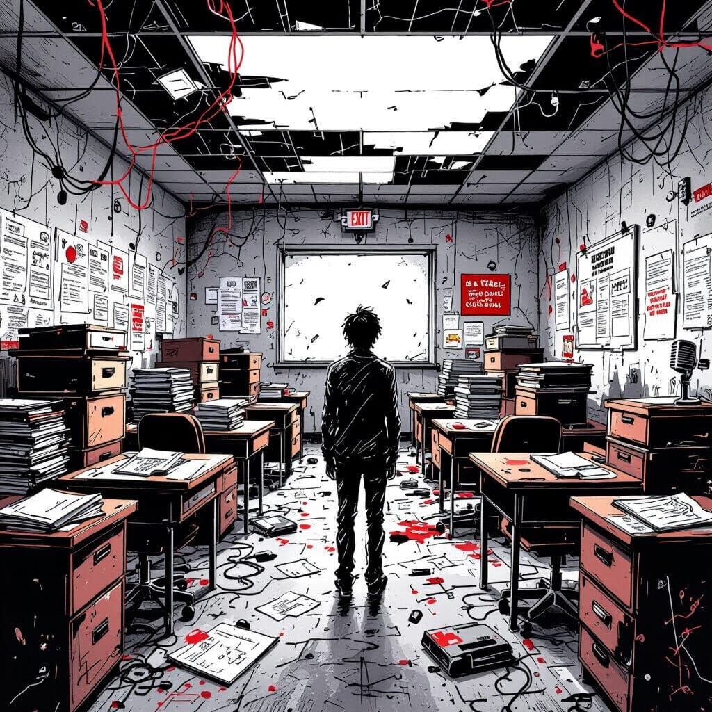 Distorted Future Classroom as Collapsing Government Office I...