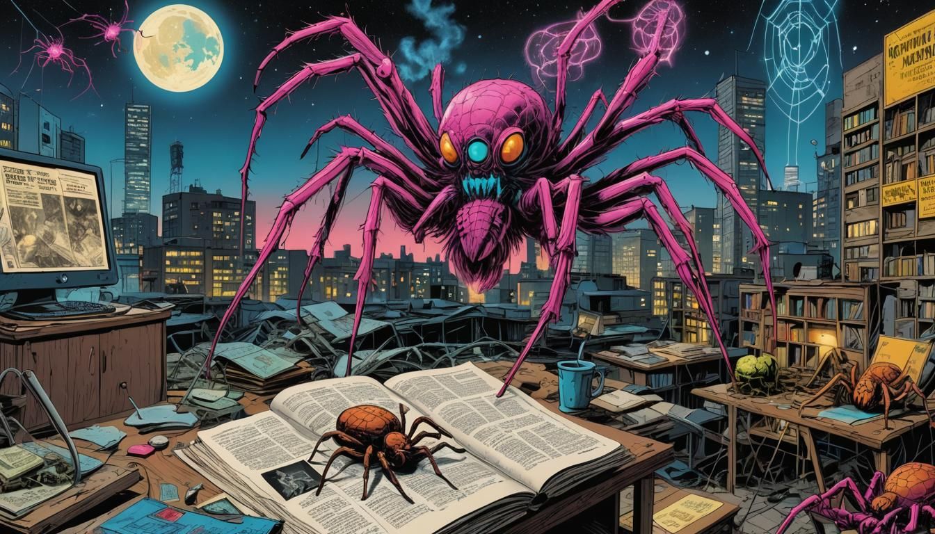 Chernobyl Spiders Spin Cosmic Web: Polish Comic Art