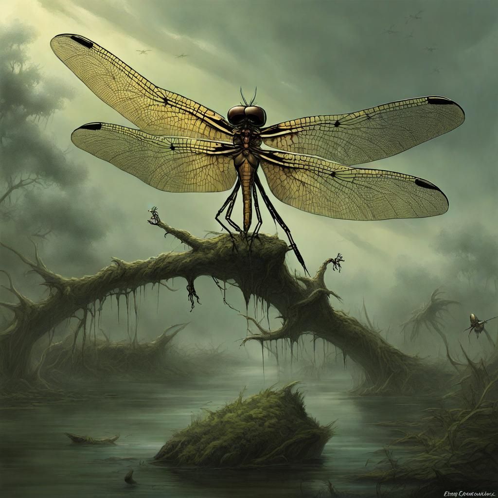 Dragonfly F22 Fighter Jet Hybrid in Dark Style