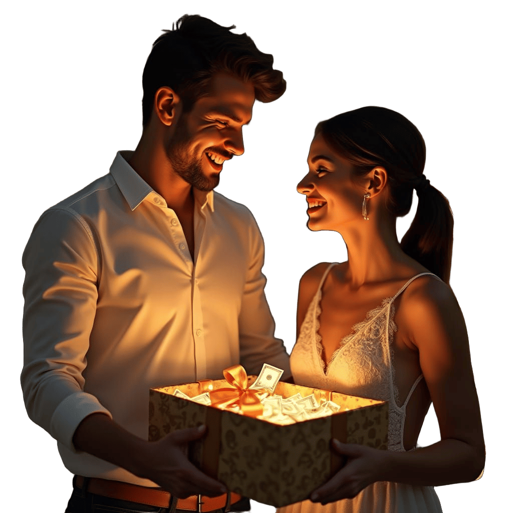 Man Shares Abundance with a Beautiful Woman in a Heartwarmin...