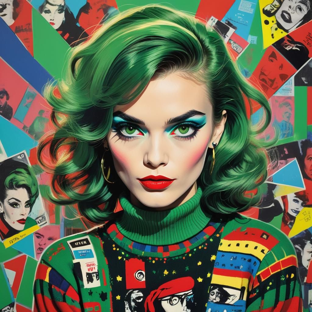 Vera Vogue: Pop Art Portrait in Warhol Style