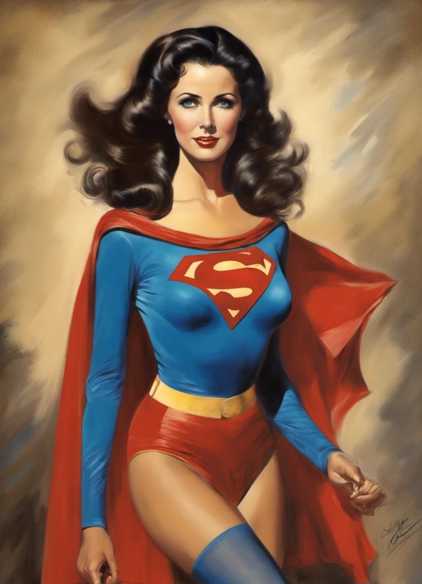 Lynda Carter as Super Girl 1 of 2